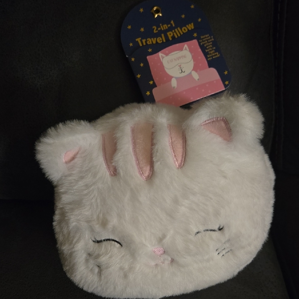 Cartoon Pillow with Eye Mask Set